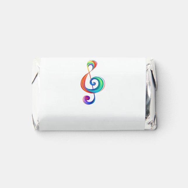Layered rainbow treble clef hershey's miniatures (Front)