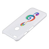 Layered rainbow treble clef uncommon google pixel XL case (Top)
