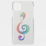 Layered rainbow treble clef iPhone 11 pro max case