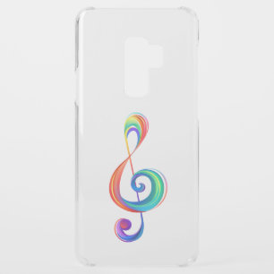 Layered rainbow treble clef uncommon samsung galaxy s9 plus case