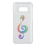 Layered rainbow treble clef uncommon samsung galaxy s8 case