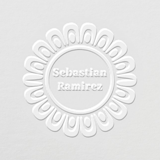 Layered Scallop Circle Embosser (Design)