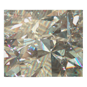 Layered texture triangular diamond or crystal shap duvet cover
