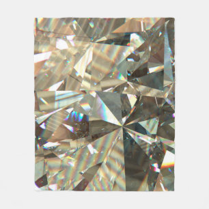 Layered texture triangular diamond or crystal shap fleece blanket
