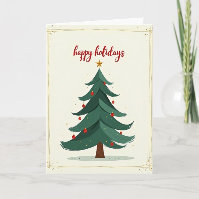 Layered Tree Art Card (Front)