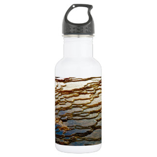 LAYERS OF COLORFUL VOLCANIC DEPOSITS STAINLESS STEEL WATER BOTTLE