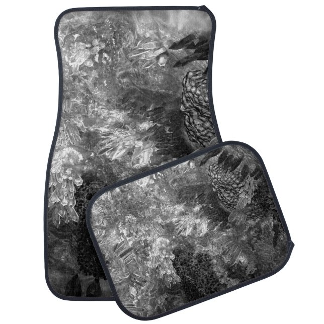  Layers of Crystals Gray  Car Floor Mat (Set)