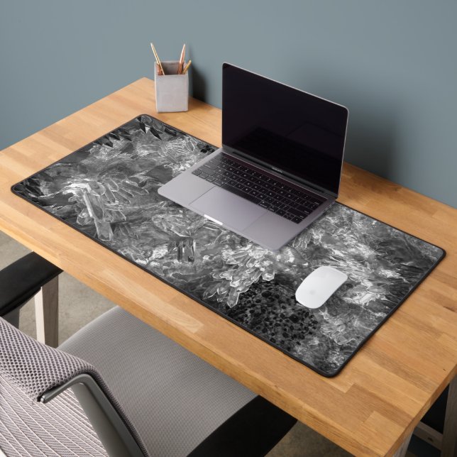  Layers of Crystals Gray  Desk Mat (Office 2)