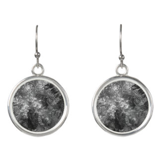  Layers of Crystals Gray  Earrings