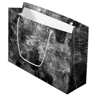  Layers of Crystals Gray  Large Gift Bag