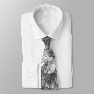  Layers of Crystals Gray  Neck Tie