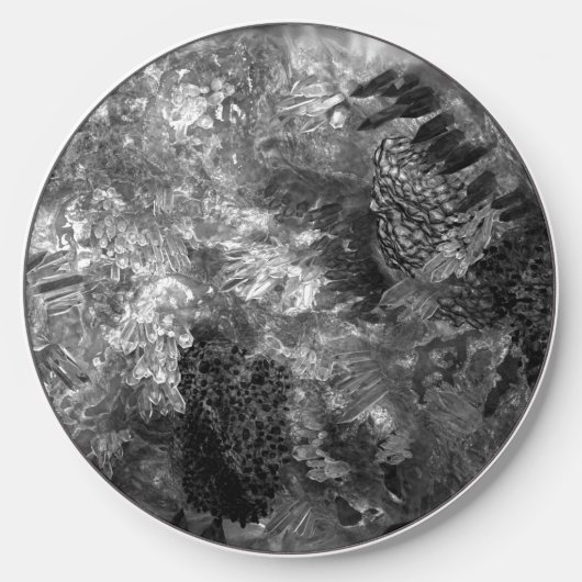 Layers of Crystals Gray  Wireless Charger (Front)