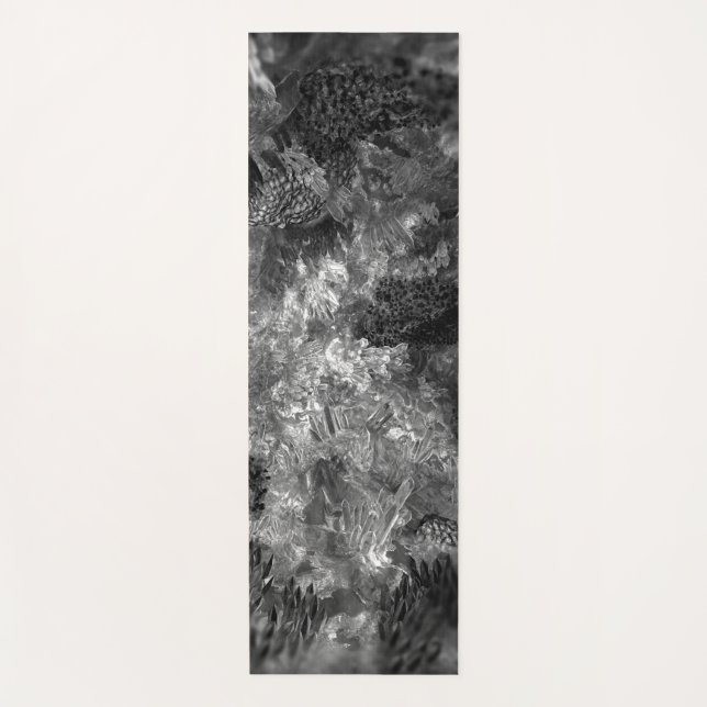  Layers of Crystals Gray  Yoga Mat (Front)