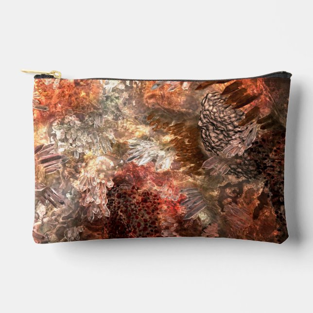  Layers of Crystals with Rustic Tint   Accessory Pouch (Front)