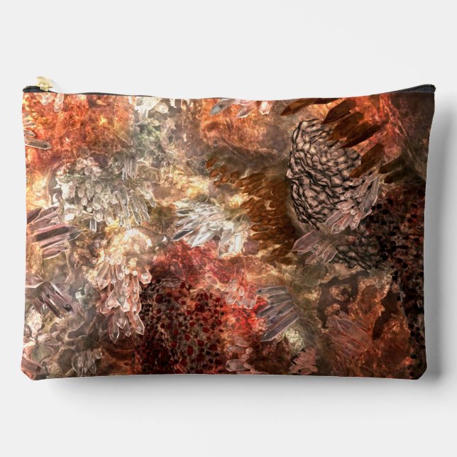  Layers of Crystals with Rustic Tint   Accessory Pouch (Front)