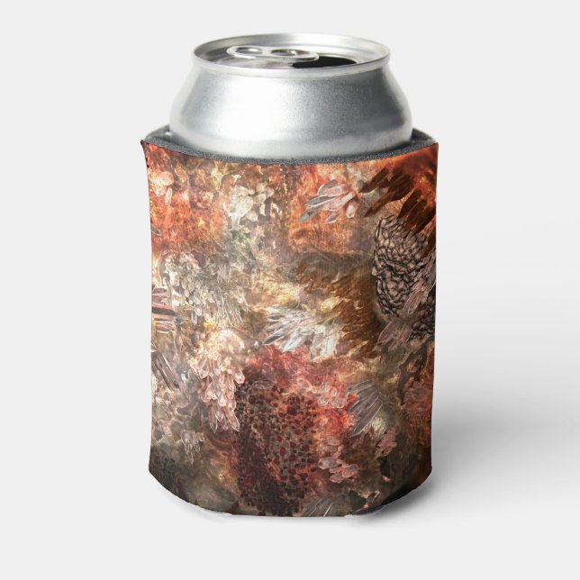  Layers of Crystals with Rustic Tint   Can Cooler (Can Back)