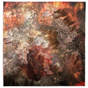  Layers of Crystals with Rustic Tint   Cloth Napkin