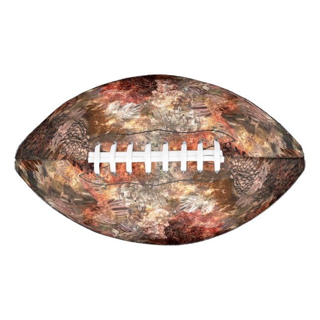  Layers of Crystals with Rustic Tint   Football (Front)