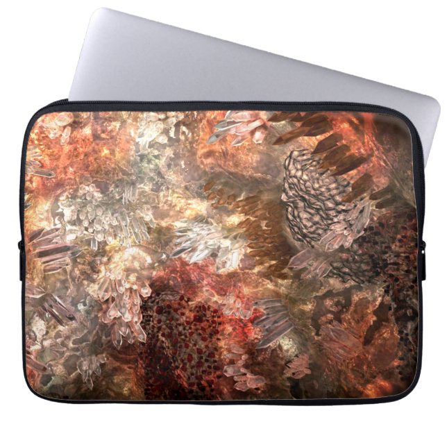  Layers of Crystals with Rustic Tint   Laptop Sleeve (Front)