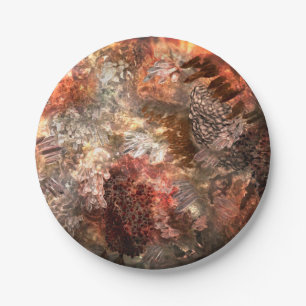 Layers of Crystals with Rustic Tint Paper Plates