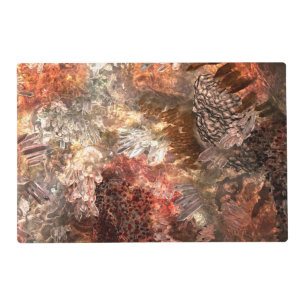  Layers of Crystals with Rustic Tint   Placemat