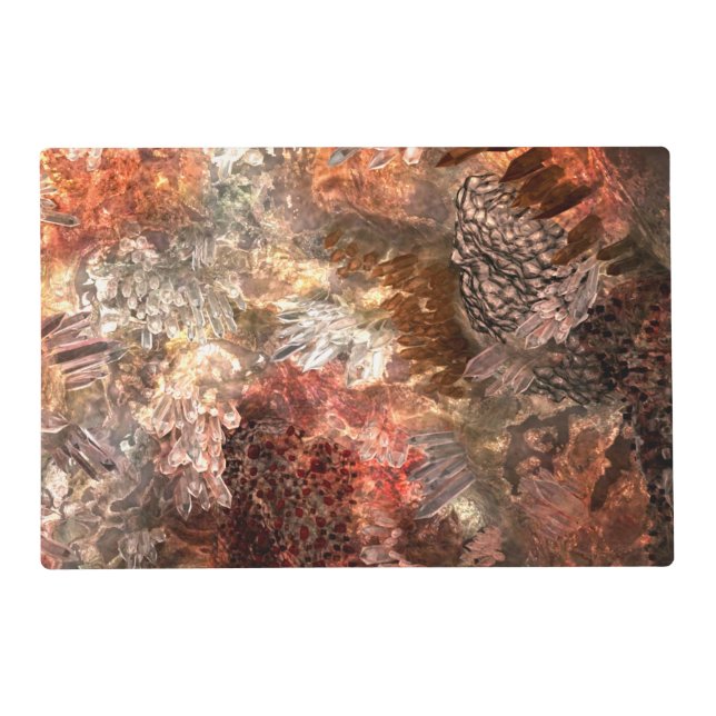  Layers of Crystals with Rustic Tint   Placemat (Front)