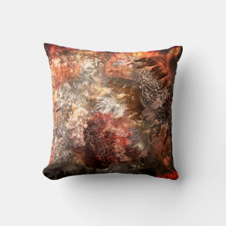 Layers of Crystals with Rustic Tint Throw Pillow