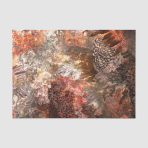 Layers of Crystals with Rustic Tint Tissue Paper