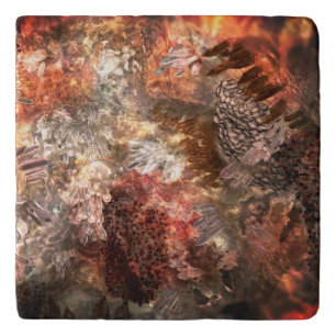 Layers of Crystals with Rustic Tint Trivet