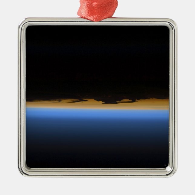 Layers of Earth's atmosphere Metal Ornament (Front)