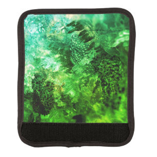 Layers of Green Crystals Luggage Handle Wrap