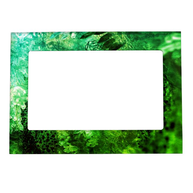 Layers of Green Crystals Magnetic Frame (Front)