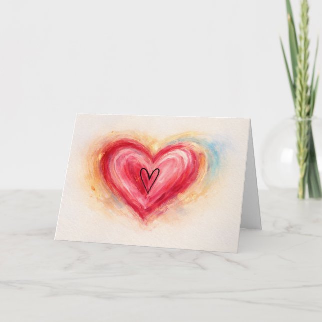 Layers of Love Folded Greeting Card (Front)