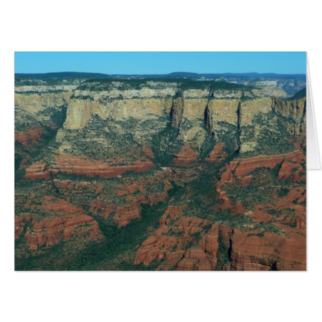 Layers of Red Rocks in Sedona Arizona Card (Front Horizontal)