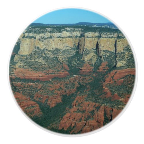Layers of Red Rocks in Sedona Arizona Ceramic Knob