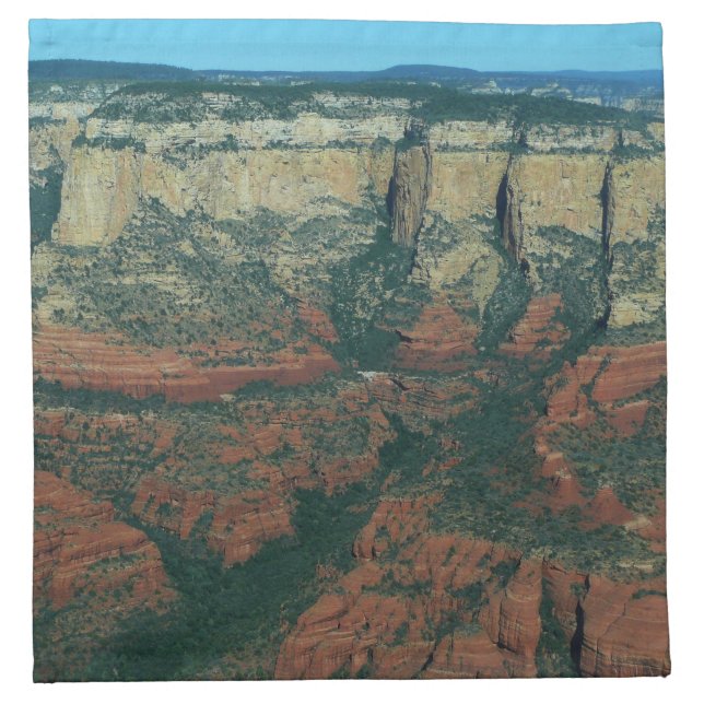 Layers of Red Rocks in Sedona Arizona Cloth Napkin (Front)