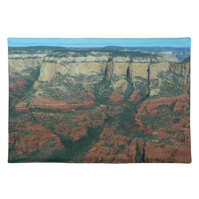 Layers of Red Rocks in Sedona Arizona Cloth Placemat (Front)