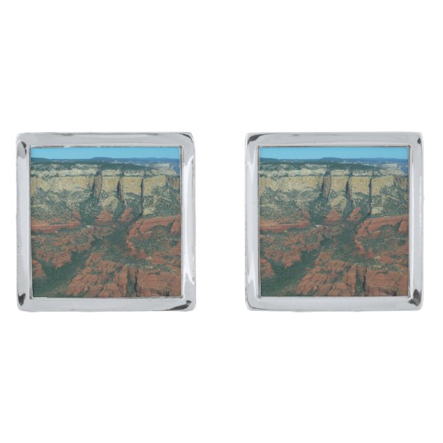 Layers of Red Rocks in Sedona Arizona Cufflinks (Front)