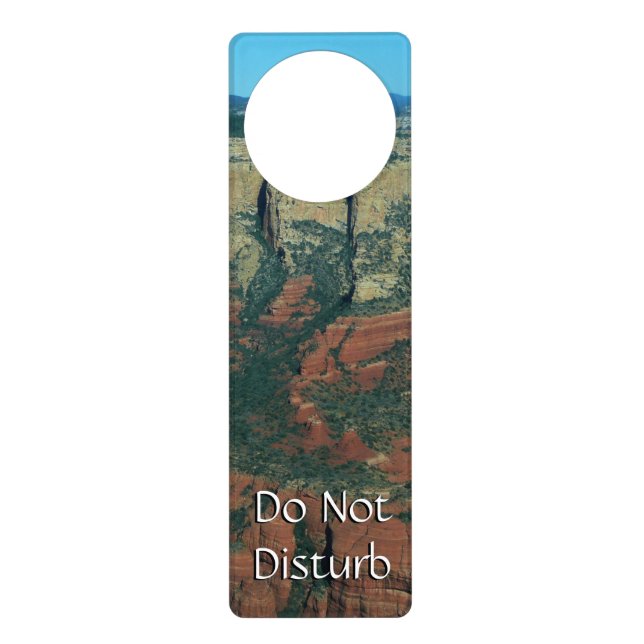 Layers of Red Rocks in Sedona Arizona Door Hanger (Front)