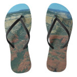 Layers of Red Rocks in Sedona Arizona Flip Flops