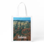 Layers of Red Rocks in Sedona Arizona Grocery Bag