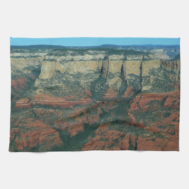 Layers of Red Rocks in Sedona Arizona Kitchen Towel (Horizontal)