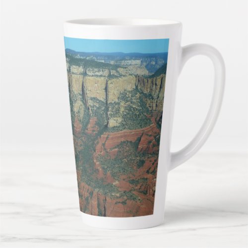 Layers of Red Rocks in Sedona Arizona Latte Mug