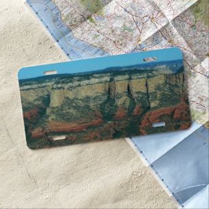 Layers of Red Rocks in Sedona Arizona License Plate