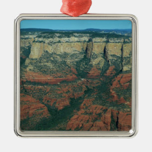 Layers of Red Rocks in Sedona Arizona Metal Ornament
