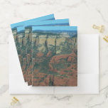 Layers of Red Rocks in Sedona Arizona Pocket Folder