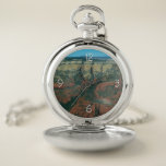 Layers of Red Rocks in Sedona Arizona Pocket Watch