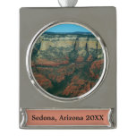 Layers of Red Rocks in Sedona Arizona Silver Plated Banner Ornament