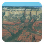 Layers of Red Rocks in Sedona Arizona Square Sticker