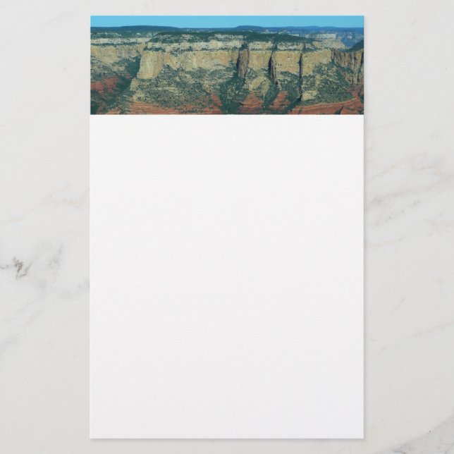 Layers of Red Rocks in Sedona Arizona Stationery (Front)